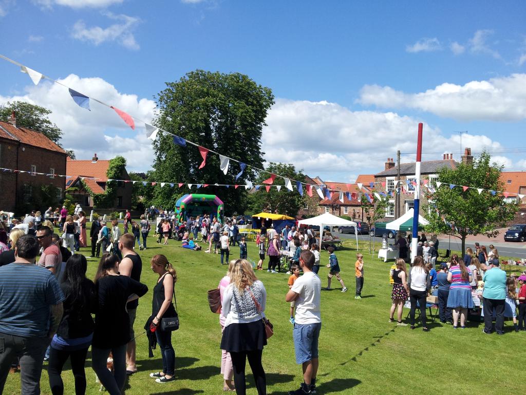 On the green